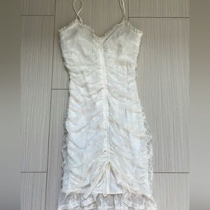 Lucyinthesky floral hoco/grad rutched dress